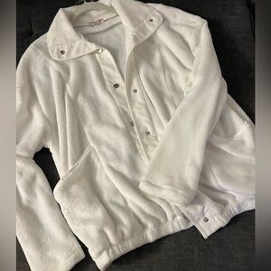 Andree by Unit White Jacket Snap buttons, pockets SOFT!!! Women Size  1X -  (14)